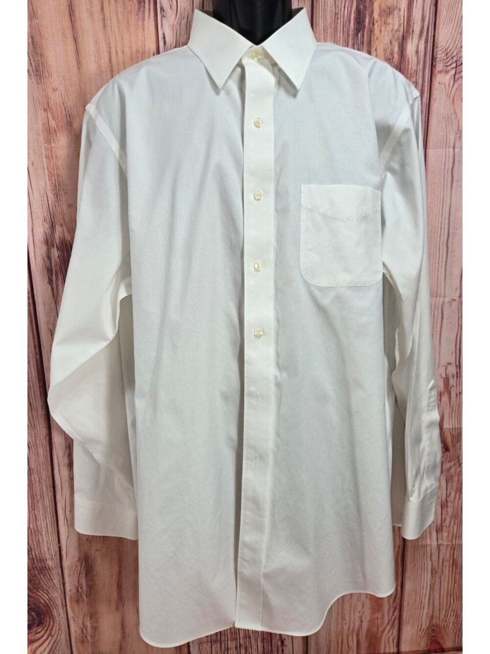 Brooks Brothers Mens Classic White Dress Shirt 17-35 Non-Iron Supima Cotton